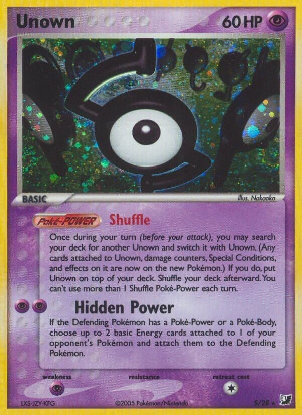 Image for Unown (S) (S/28) (EX Unseen Forces) (UF) - Pokemon