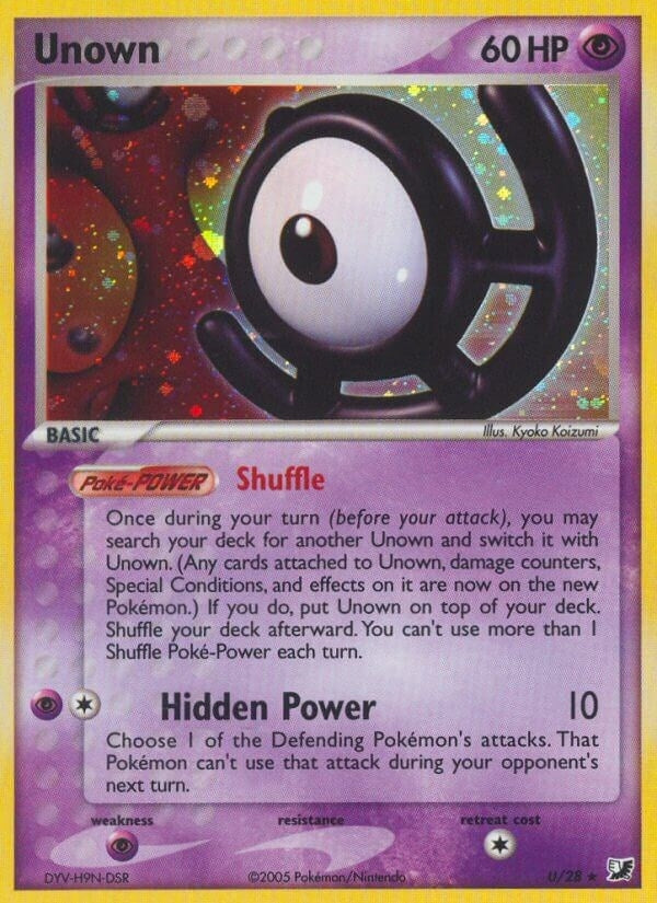 Image for Unown (U) (U/28) (EX Unseen Forces) (UF) - Pokemon