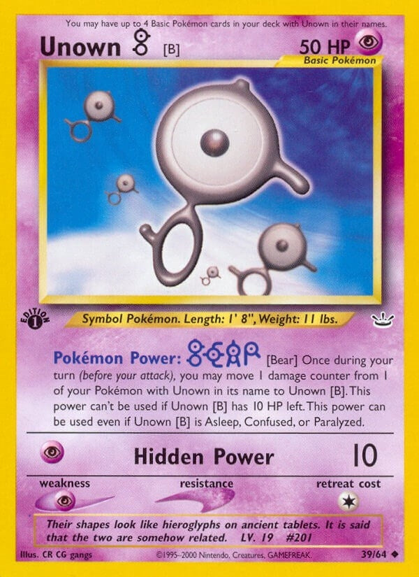 Image for Unown [B] (39/64) (Neo Revelation) (N3) - Pokemon