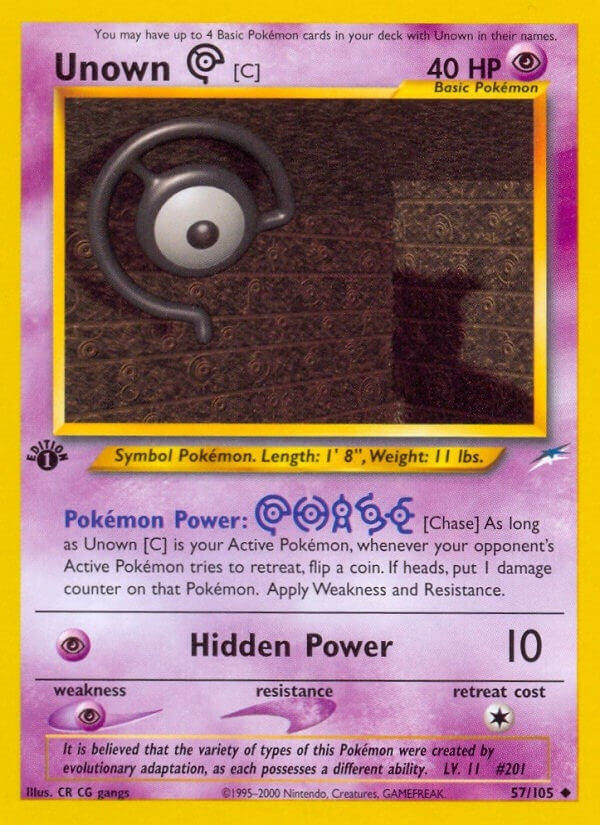 Image for Unown [C] (057/105) (Neo Destiny) (N4) - Pokemon