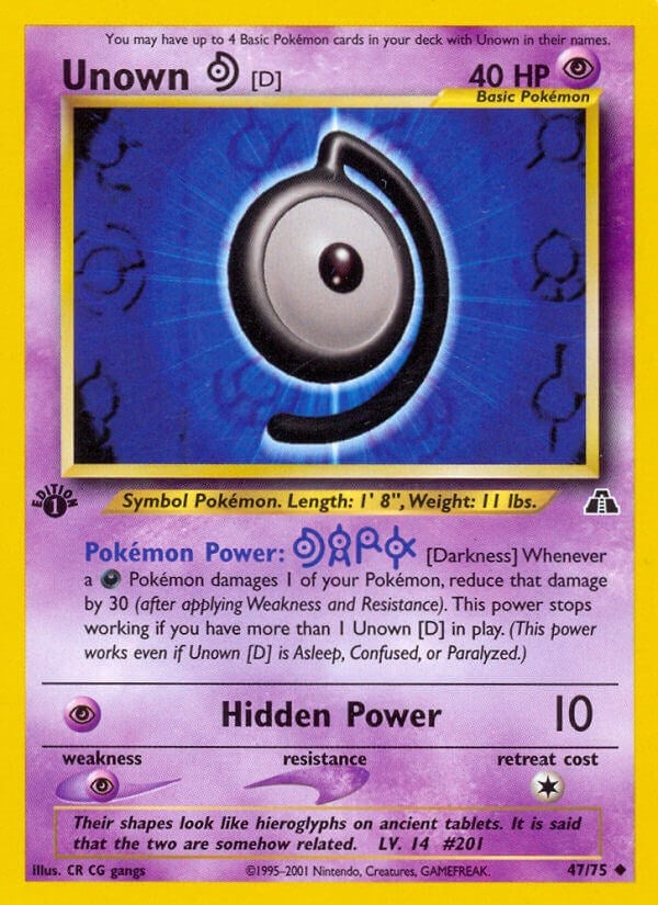 Image for Unown [D] (47/75) (Neo Discovery) (N2) - Pokemon