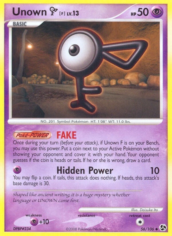 Image for Unown [F] (56/106) (Great Encounters) (GE) - Pokemon
