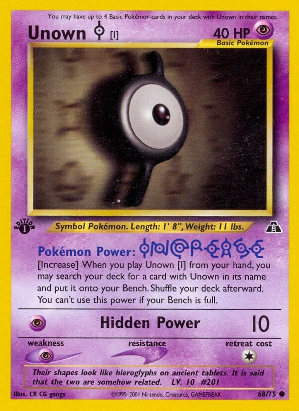 Image for Unown [I] (68/75) (Neo Discovery) (N2) - Pokemon