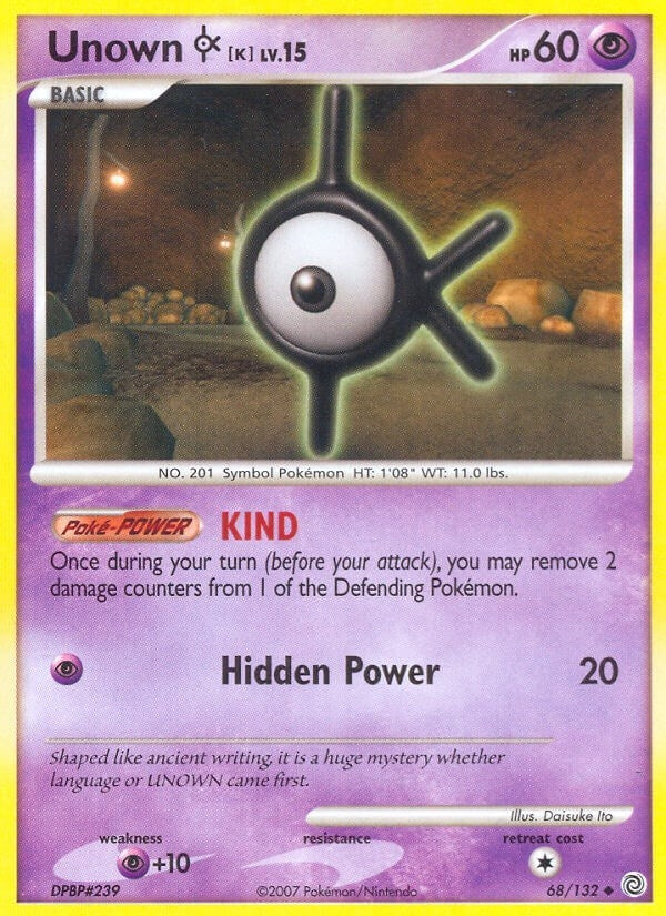 Image for Unown [K] (68/132) (Secret Wonders) (SW) - Pokemon