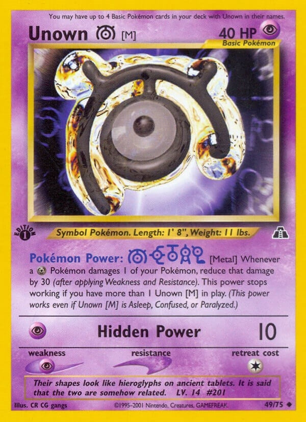 Image for Unown [M] (49/75) (Neo Discovery) (N2) - Pokemon