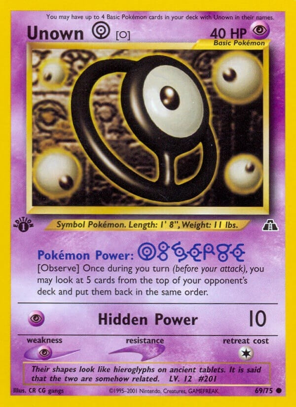 Image for Unown [O] (69/75) (Neo Discovery) (N2) - Pokemon