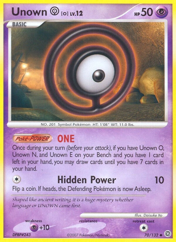 Image for Unown [O] (70/132) (Secret Wonders) (SW) - Pokemon