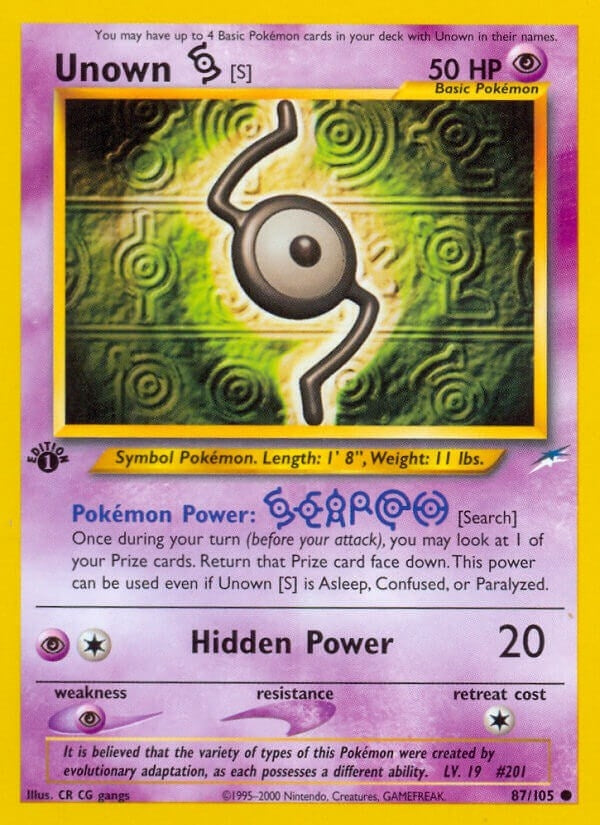 Image for Unown [S] (087/105) (Neo Destiny) (N4) - Pokemon