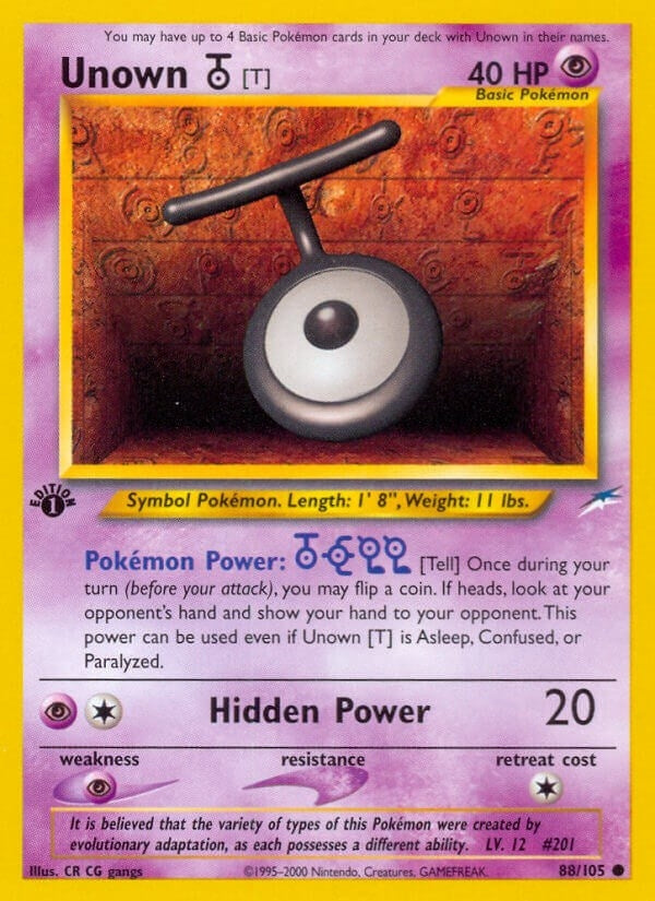 Image for Unown [T] (088/105) (Neo Destiny) (N4) - Pokemon