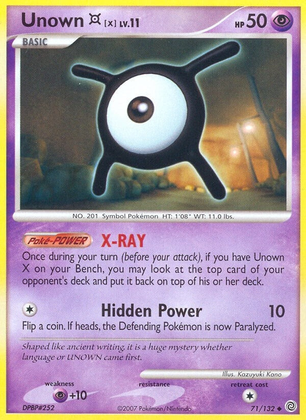 Image for Unown [X] (71/132) (Secret Wonders) (SW) - Pokemon