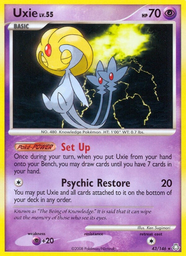 Image for Uxie (43/146) (Legends Awakened) (LA) - Pokemon