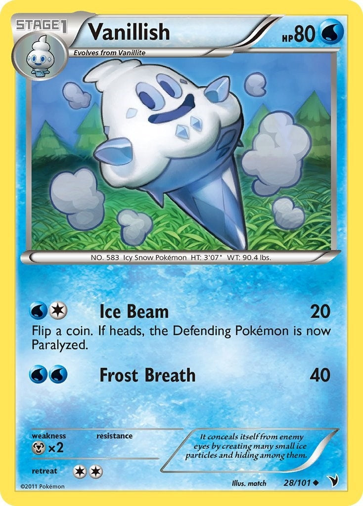 Image for Vanillish (28/101) (Noble Victories) (NVI) - Pokemon