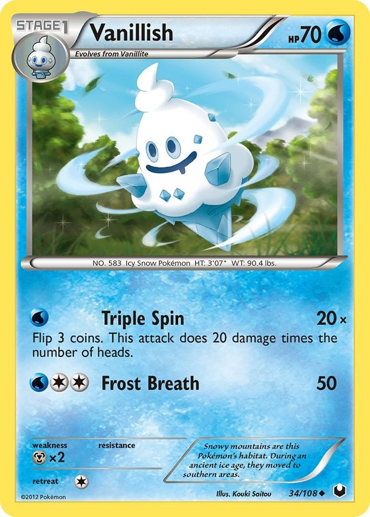 Image for Vanillish (34/108) (Dark Explorers) (DEX) - Pokemon