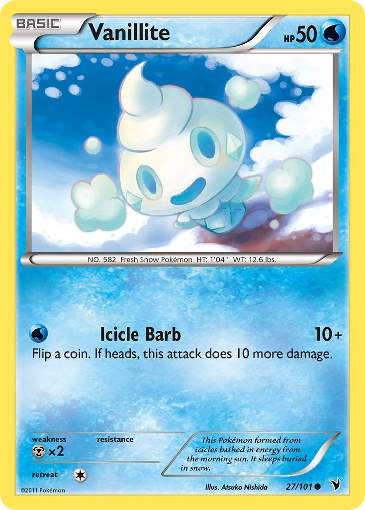 Image for Vanillite (27/101) (Noble Victories) (NVI) - Pokemon
