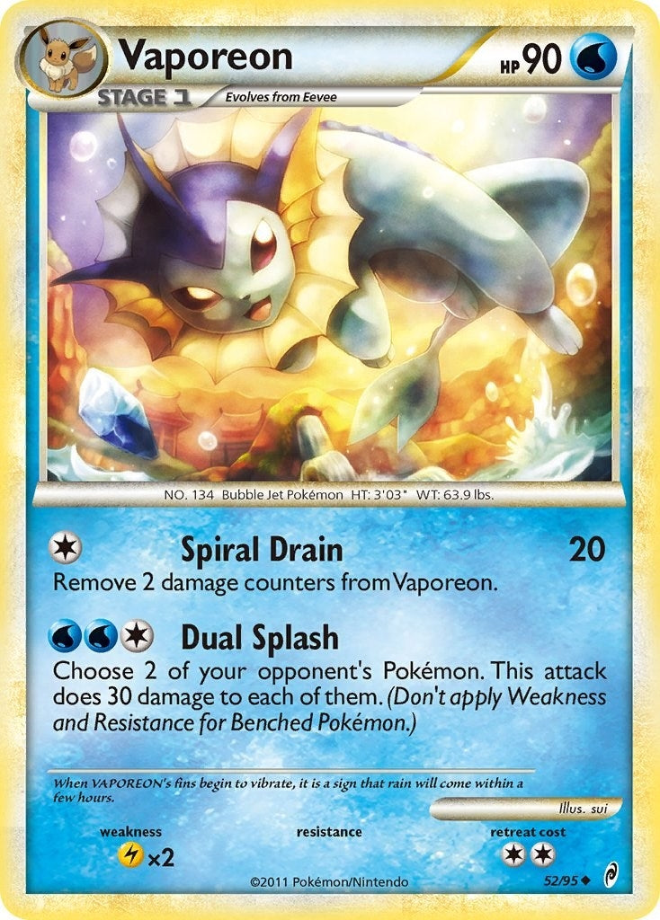 Image for Vaporeon (52/95) (Call of Legends) (CL) - Pokemon