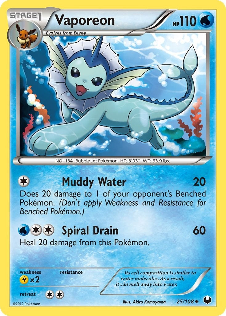 Image for Vaporeon (25/108) (Dark Explorers) (DEX) - Pokemon