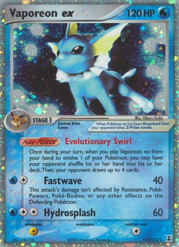 Image for Vaporeon ex (110/113) (EX Delta Species) (DS) - Pokemon