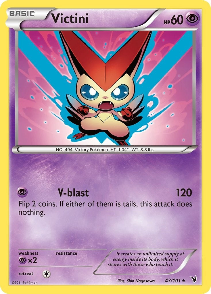 Image for Victini (43) (43/101) (Noble Victories) (NVI) - Pokemon