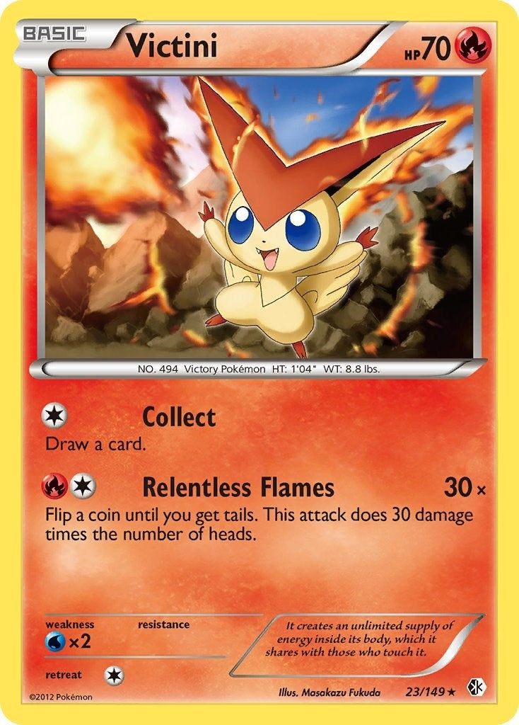 Image for Victini (23/149) (Boundaries Crossed) (BCR) - Pokemon