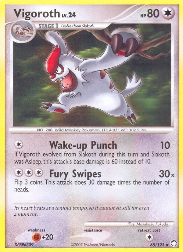 Image for Vigoroth (68/123) (Mysterious Treasures) (MT) - Pokemon