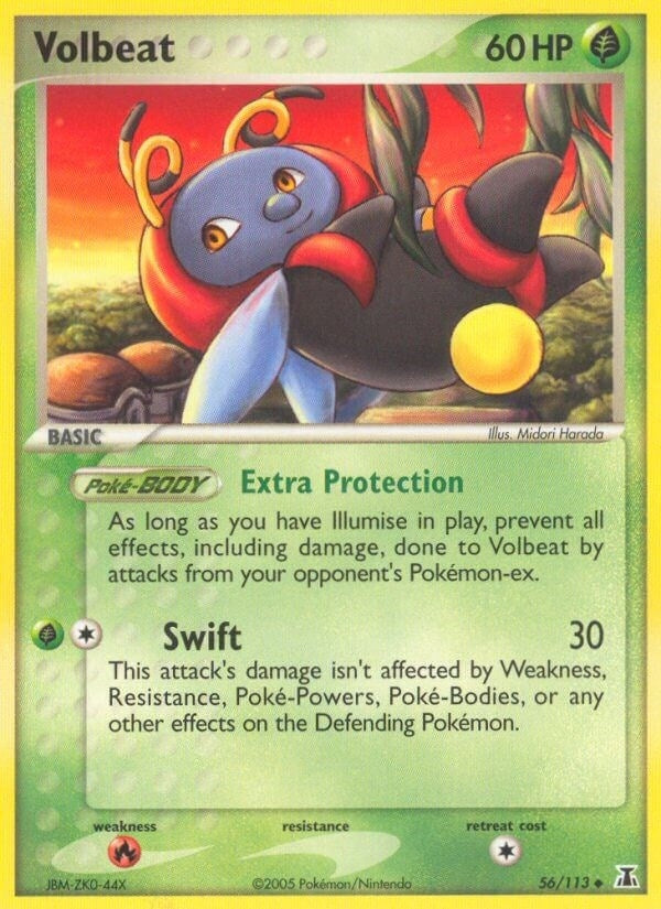 Image for Volbeat (56/113) (EX Delta Species) (DS) - Pokemon
