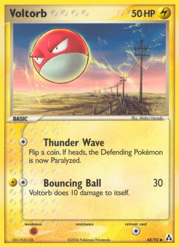Image for Voltorb (68/92) (EX Legend Maker) (LM) - Pokemon