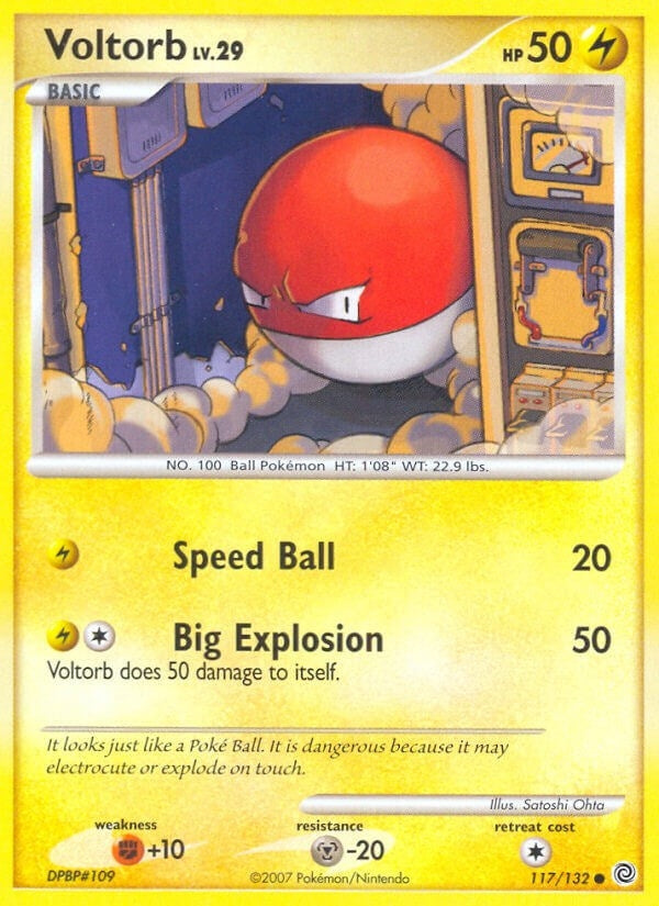 Image for Voltorb (117/132) (Secret Wonders) (SW) - Pokemon