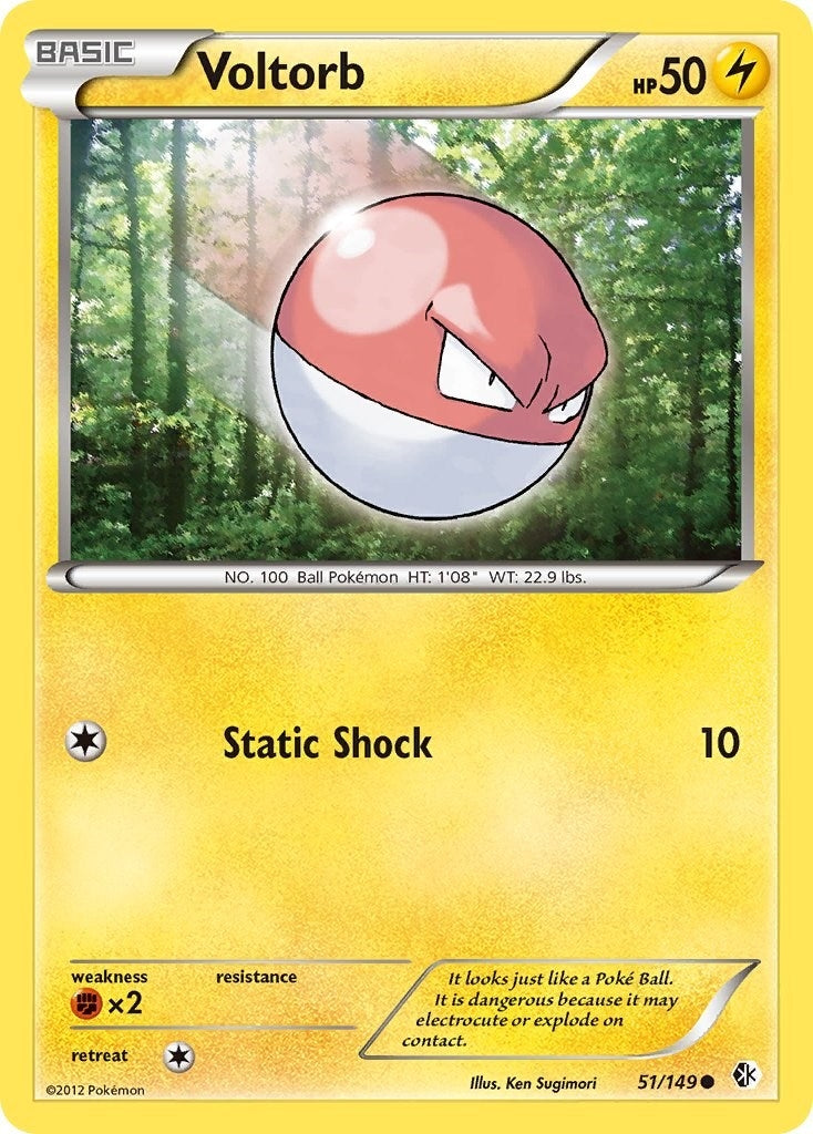Image for Voltorb (51/149) (Boundaries Crossed) (BCR) - Pokemon
