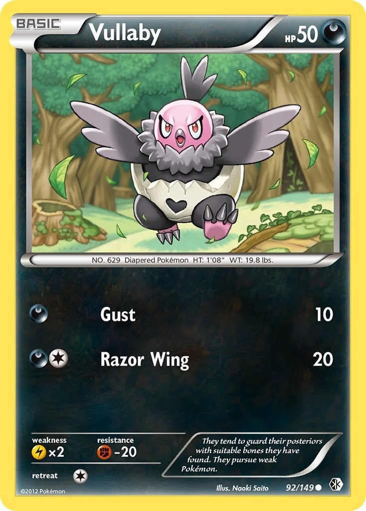 Image for Vullaby (92/149) (Boundaries Crossed) (BCR) - Pokemon