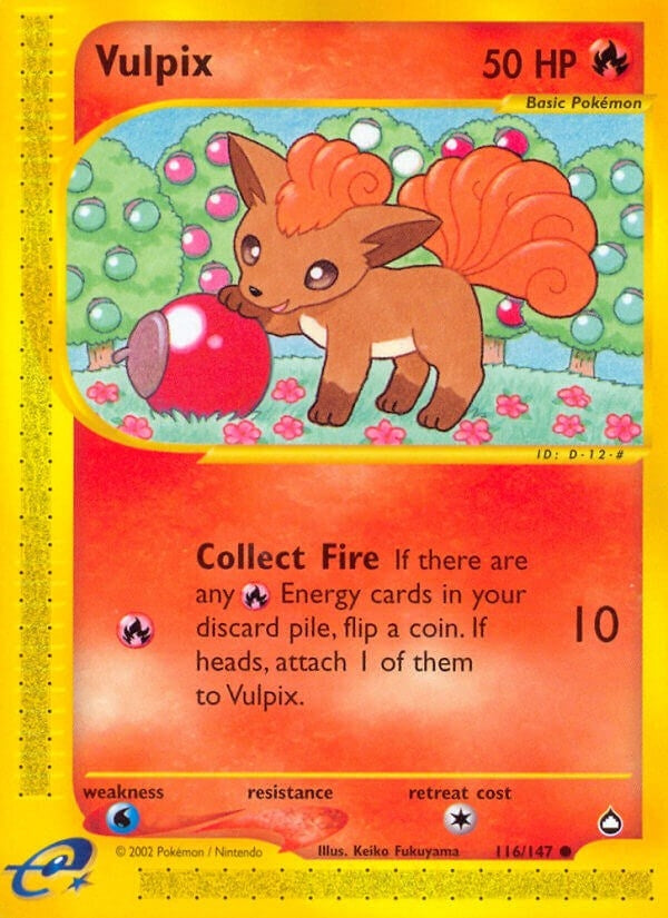 Image for Vulpix (116/147) (Aquapolis) (AQ) - Pokemon