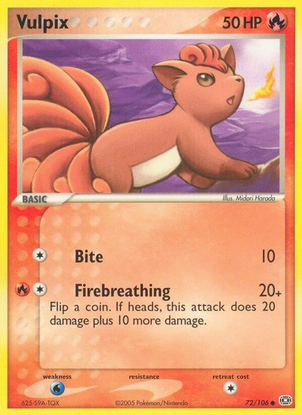 Image for Vulpix (72/106) (EX Emerald) (EM) - Pokemon