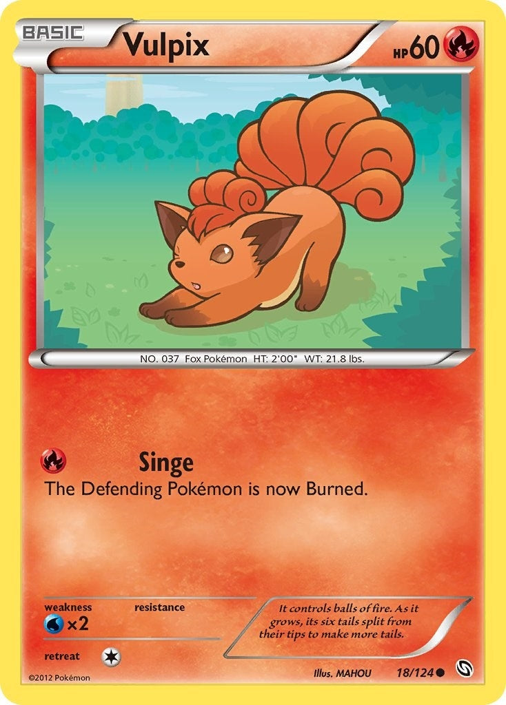 Image for Vulpix (18/124) (Dragons Exalted) (DRX) - Pokemon