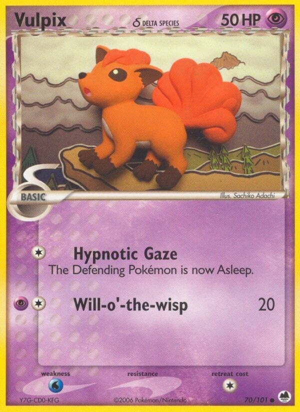 Image for Vulpix (Delta Species) (70/101) (EX Dragon Frontiers) (DF) - Pokemon