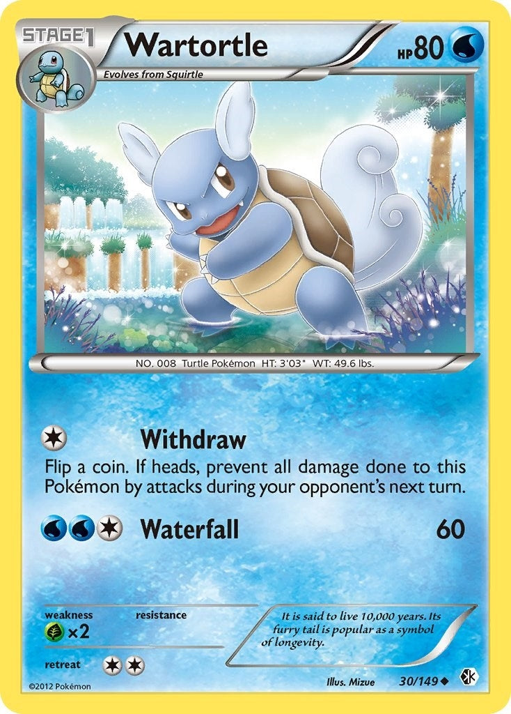 Image for Wartortle (30/149) (Boundaries Crossed) (BCR) - Pokemon