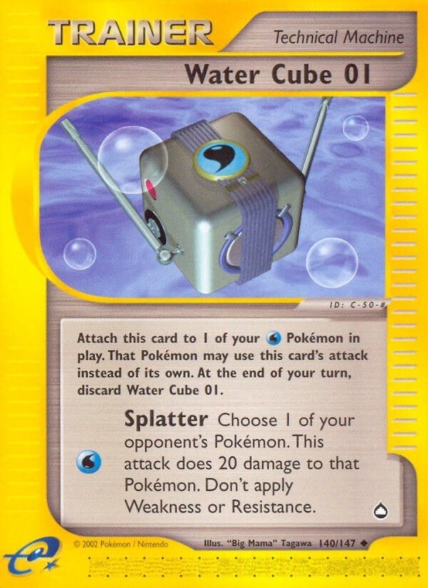 Image for Water Cube 01 (140/147) (Aquapolis) (AQ) - Pokemon