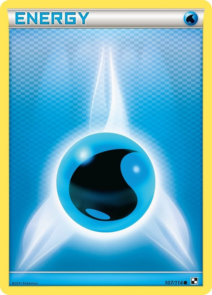 Image for Water Energy (107/114) (Black and White) (BLW) - Pokemon