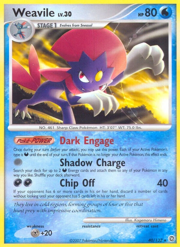 Image for Weavile (40/132) (Secret Wonders) (SW) - Pokemon