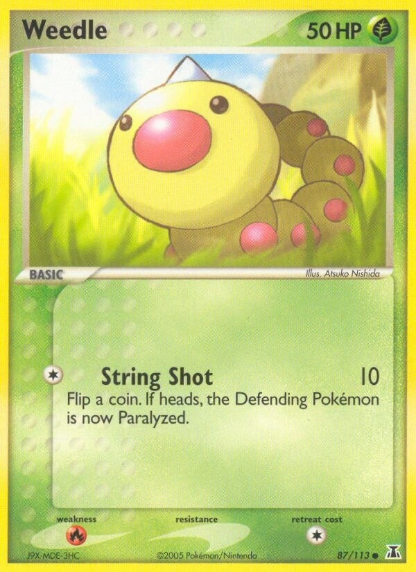 Image for Weedle (87/113) (EX Delta Species) (DS) - Pokemon