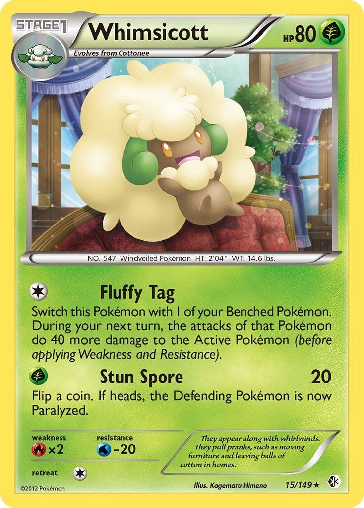 Image for Whimsicott (15/149) (Boundaries Crossed) (BCR) - Pokemon