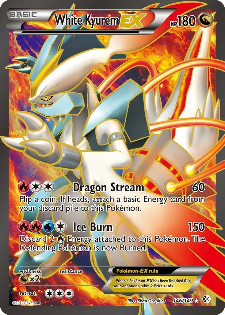 Image for White Kyurem EX (146 Full Art) (146/149) (Boundaries Crossed) (BCR) - Pokemon