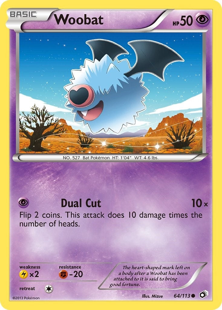 Image for Woobat (64/113) (Legendary Treasures) (LTR) - Pokemon