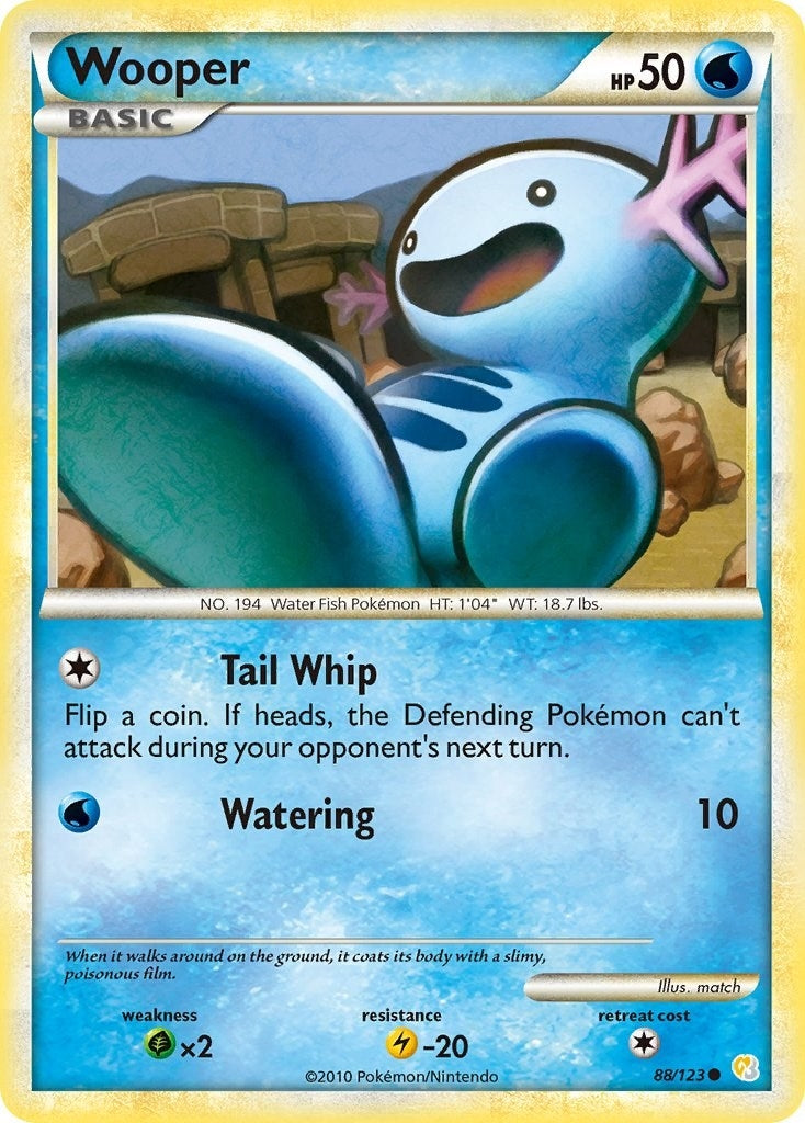 Image for Wooper (88/123) (HeartGold SoulSilver) (HS) - Pokemon