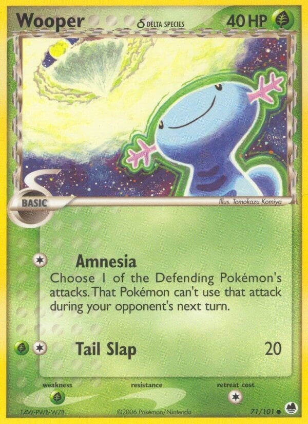 Image for Wooper (Delta Species) (71/101) (EX Dragon Frontiers) (DF) - Pokemon