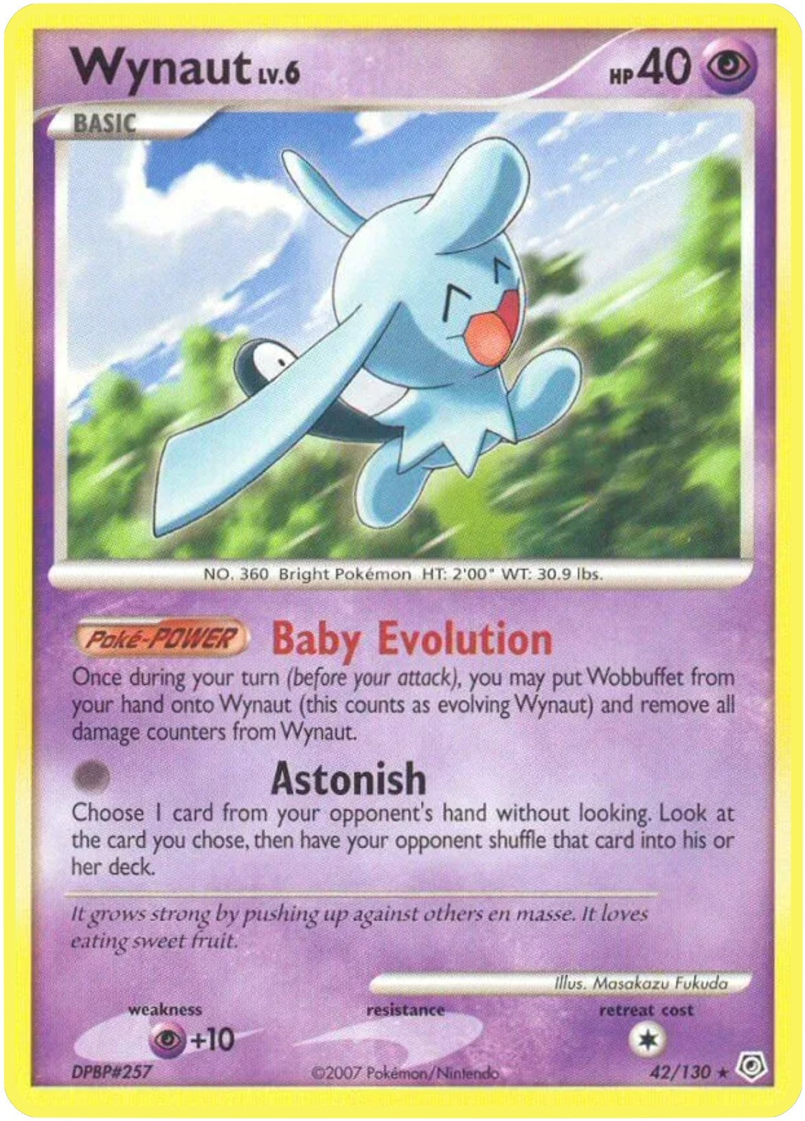 Image for Wynaut (42/130) (Diamond and Pearl) (DP) - Pokemon