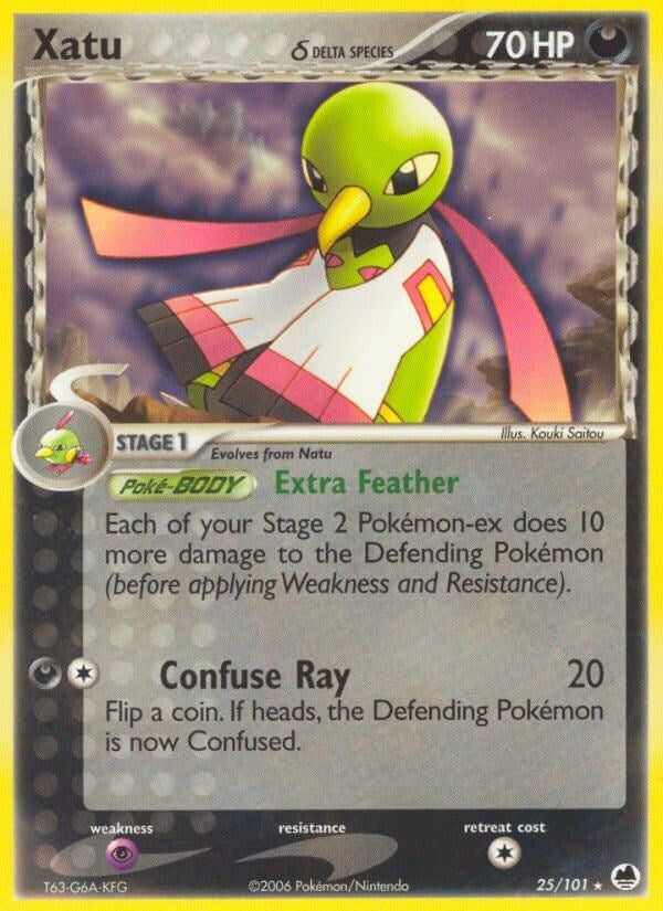 Image for Xatu (Delta Species) (25/101) (EX Dragon Frontiers) (DF) - Pokemon