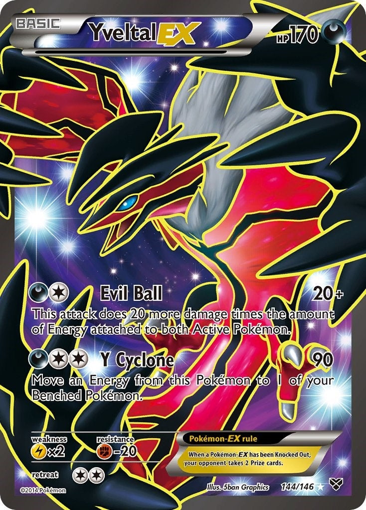 Image for Yveltal EX (144 Full Art) (144/146) (XY Base Set) (XY) - Pokemon