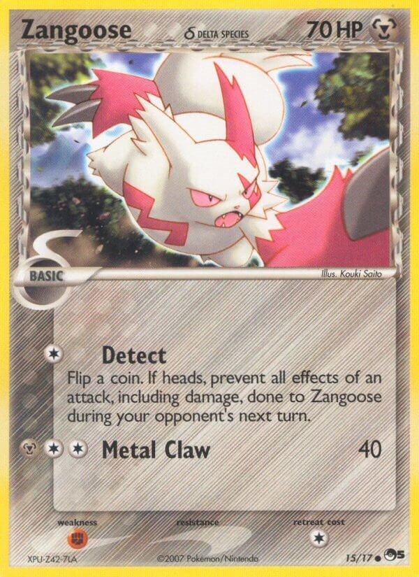 Image for Zangoose (Delta Species) (015/017) (POP Series 5) (POP) - Pokemon