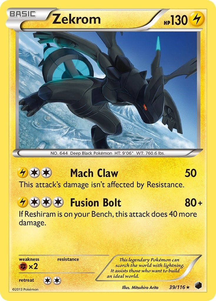 Image for Zekrom (39/116) (Plasma Freeze) (PLF) - Pokemon