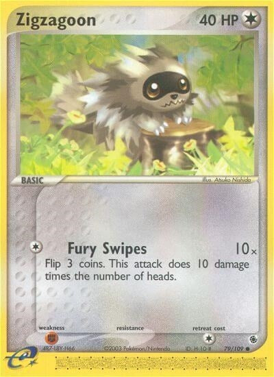 Image for Zigzagoon (79/109) (EX Ruby and Sapphire) (RS) - Pokemon