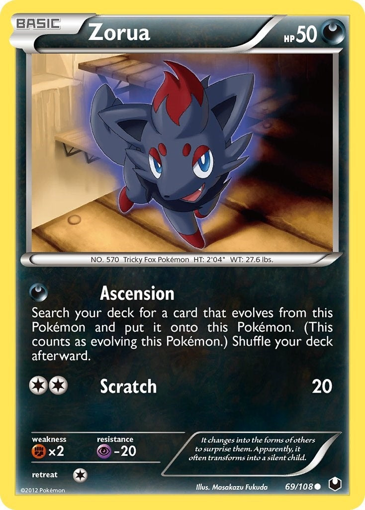 Image for Zorua (69) (69/108) (Dark Explorers) (DEX) - Pokemon